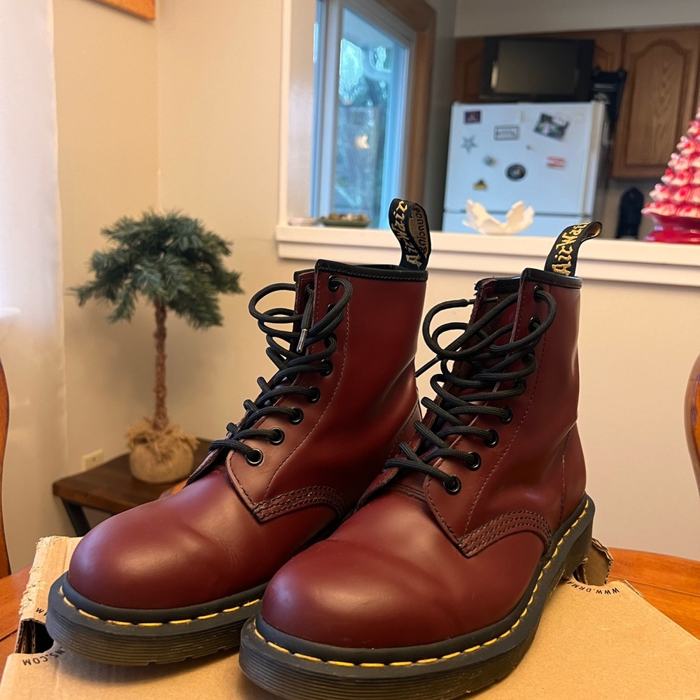 Dr. Martens Cherry Red Boots
